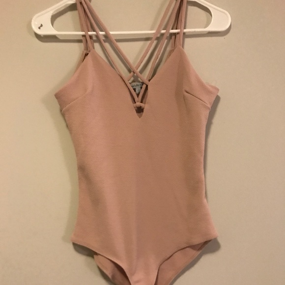 Charlotte Russe Nude Bodysuit - Picture 1 of 3